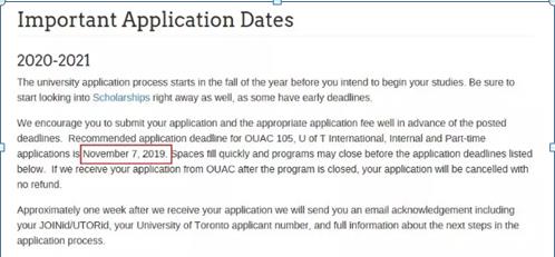 多伦多大学建议的早申请截止时间:2019年11月.jpg