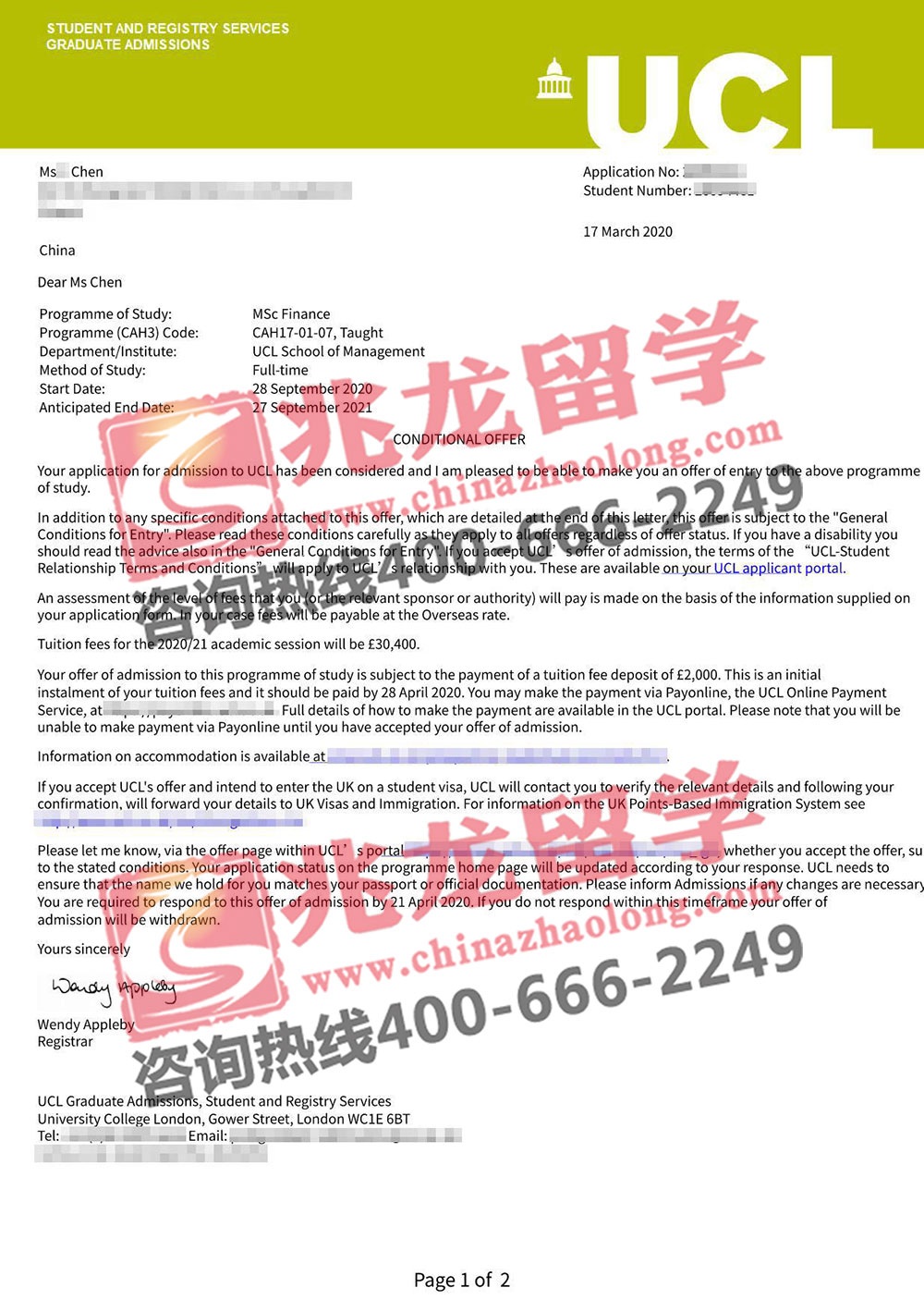 chunxue-UCL׶شѧѧԺ-˶ʿoffer-<a href=http://www.chinazhaolong.com/ target=_blank class=infotextkey>ѧ</a>.jpg