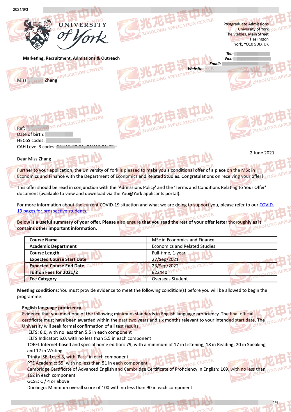 zhizhao-ӢԼ˴ѧרҵ-MSc-in-Economics-and-Financeרҵ-offer-ѧ.jpg