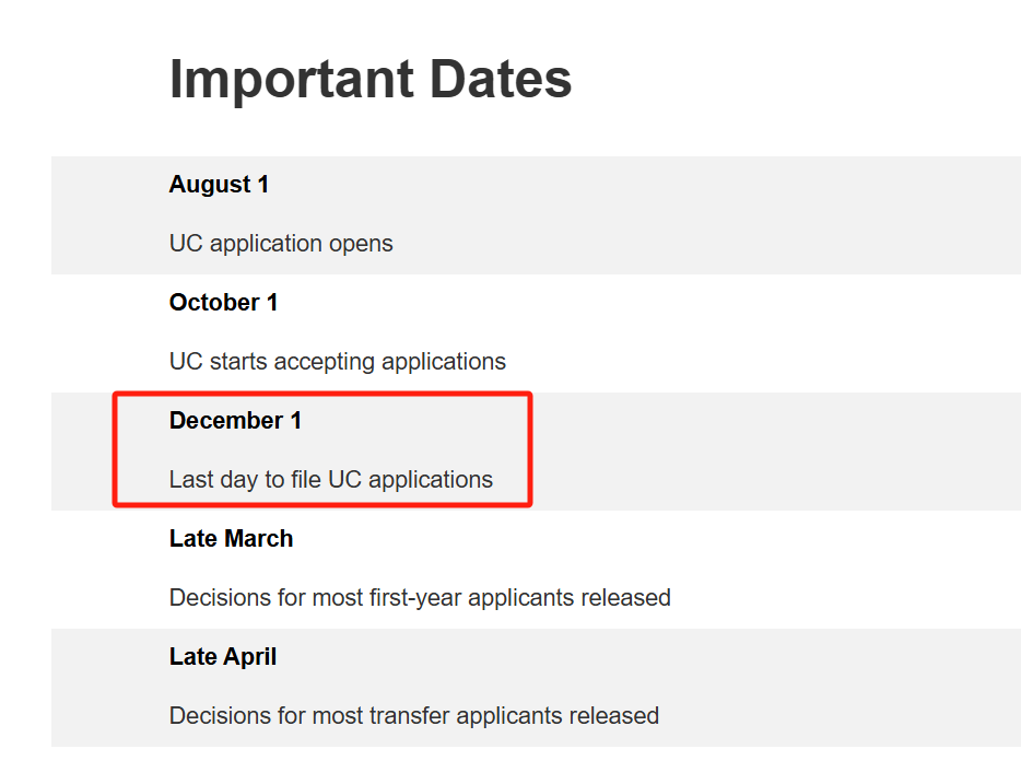 UC系统大学2025年秋季申请的截止日期为12月1日.jpg